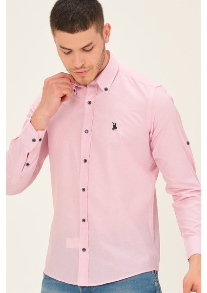 G770 Dewberry Erkek Gömlek-Pembe