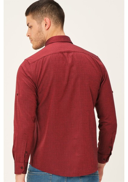 G765 Dewberry Erkek Gömlek-Bordo fiyatları