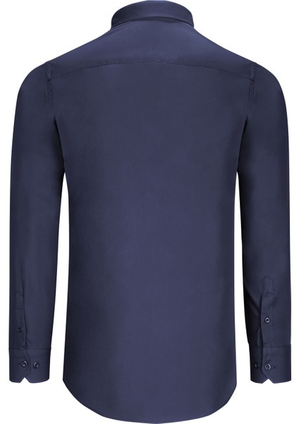 Ikili Set G725 Dewberry Erkek Gömlek-Beyaz-Lacivert indirimleri