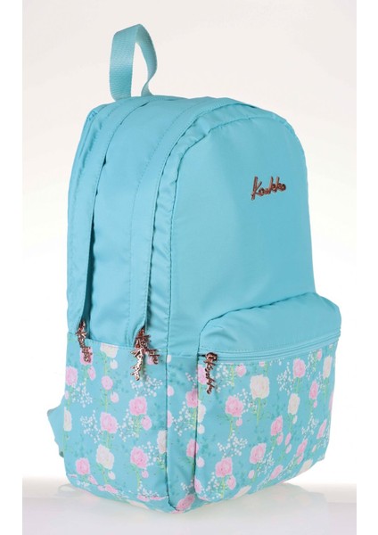 Soft Floral Turkuaz Çiçekli Okul ve Günlük Sırt Çantası fiyatları