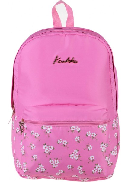 Soft Floral Pembe Çiçekli Okul ve Günlük Sırt Çantası