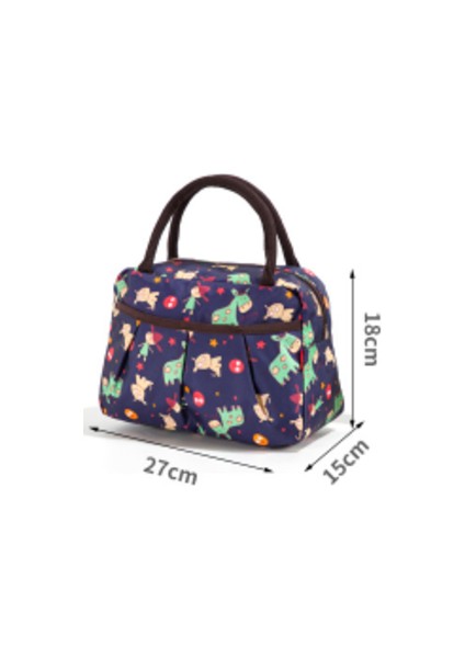Taşınabilir Yalıtımlı Öğle Yemeği Çantası Desen Termal Gıda Piknik Çanta Kadın Soğutucu Kutusu Depolama Bento Tote Bolsa Termica (Yurt Dışından) modelleri