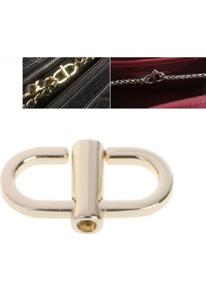 10 Adet Çanta Metal Zincir Uzunluk Ayar Tokası Parlak Altın (Yurt Dışından) fiyatları