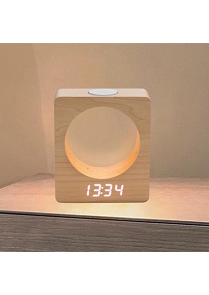 Çalar Saat Ahşap 3 Alarm Ayarları Süsleme Modern Yatak Odası Masaüstü Çocuklar Için (Yurt Dışından) modelleri