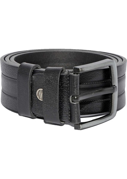 Siyah Hakiki Deri Desenli Model 4.5 Cm.lik Spor Kot Kemer - 500-61 modelleri