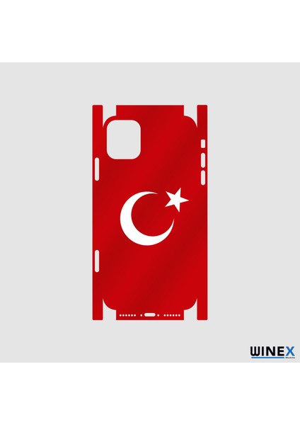 Tecno Spark 4 Air Türk Bayrağı Fullbody Arka Kaplama