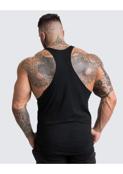 Be Strong Gym Fitness Tank Top Sporcu Atleti Siyah fiyatları