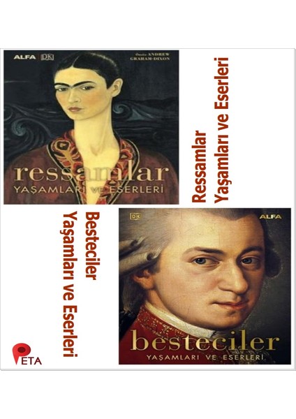Yaşamları ve Eserleri Seti (2 Kitap - Ciltli) Ressamlar - Besteciler