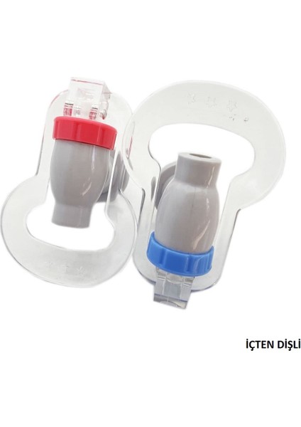 Goldmaster Uyumlu Su Sebili Musluğu Sıcak Soğuk Mavi Kırmızı Ithal Kısa Ölçülere Dikkat Ediniz