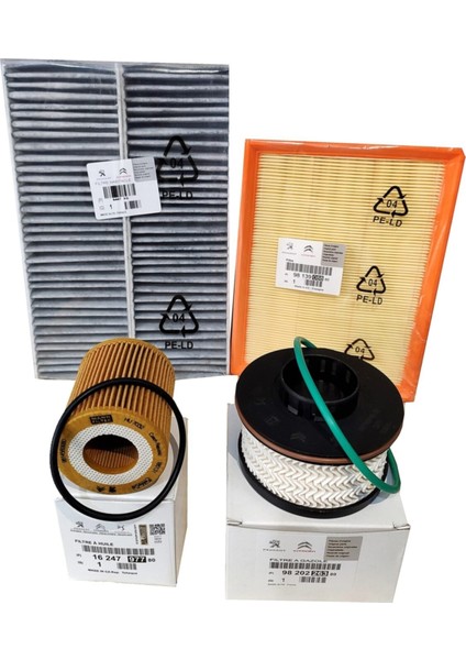 Peugeot 5008 1.5 Bluehdi Filtre Bakım Seti (2019-2020)