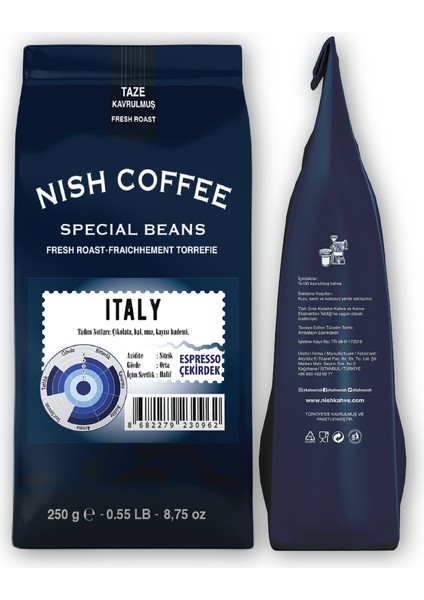 Nish Kahve Espresso Italy Kahve 250 gr