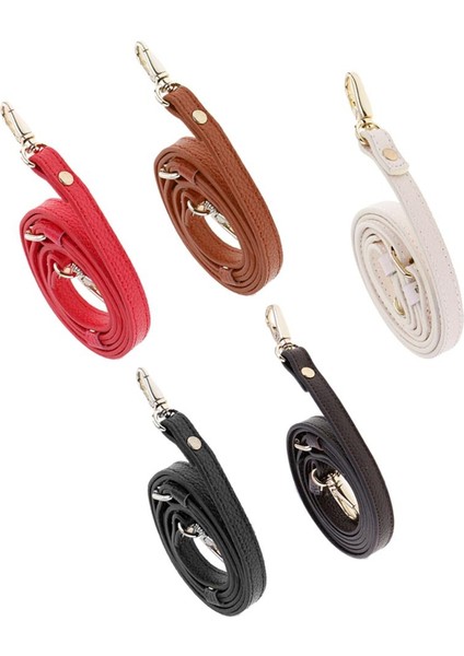 Ayarlanabilir Inek Deri Omuz Çantası Kayış Crossbody Çanta Yedek Beyaz(Yurt Dışından)