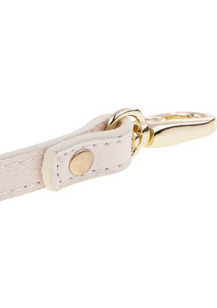 Ayarlanabilir Inek Deri Omuz Çantası Kayış Crossbody Çanta Yedek Beyaz(Yurt Dışından)