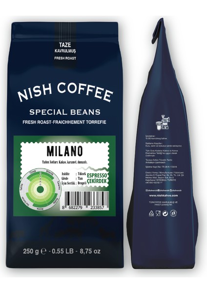 Nish Kahve Espresso Milano Kahve 2 x 250 gr