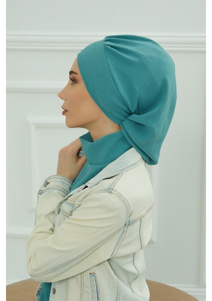 Pileli Aerobin Hazır Türban,mint Yeşili,ht-91 fırsatları