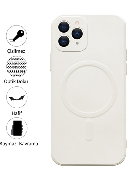 Deilmi Iphone 12 Pro Max Lansman Magsafe Destekli Kablosuz Şarj Uyumlu Renkli Soft Silikon Kılıf