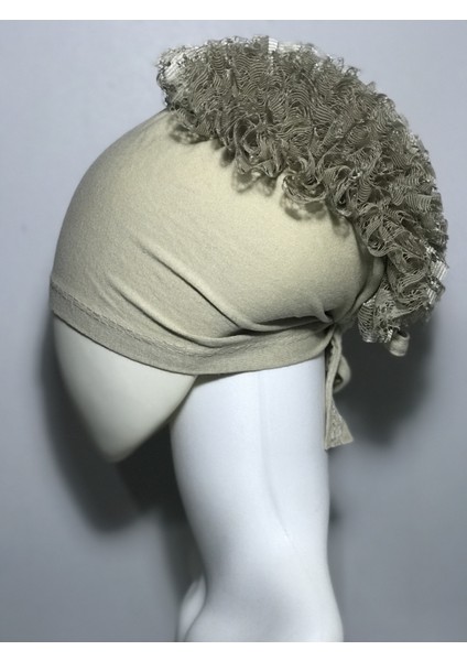 Dantelli Fırfırlı Bone