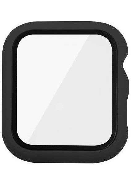Apple Watch 7 41MM - Kasa ve Ekran Koruyucu Apple Watch Gard 07 Sert Pc Koruyucu - Siyah
