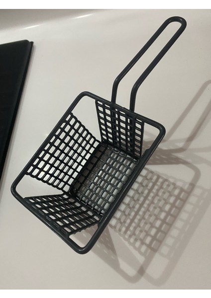 Metal Kare Cipslik, Patates ve Atıştırmalık Sunum Sepeti NO:1 modelleri
