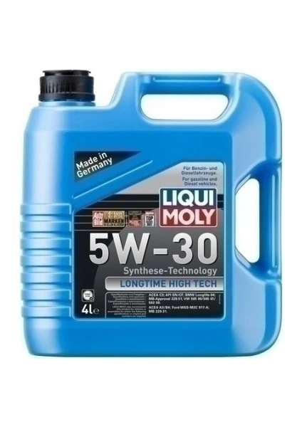 Liqui Moly High Tech 5W-30 4 Litre Motor Yağı ( Üretim Yılı: 2022 )