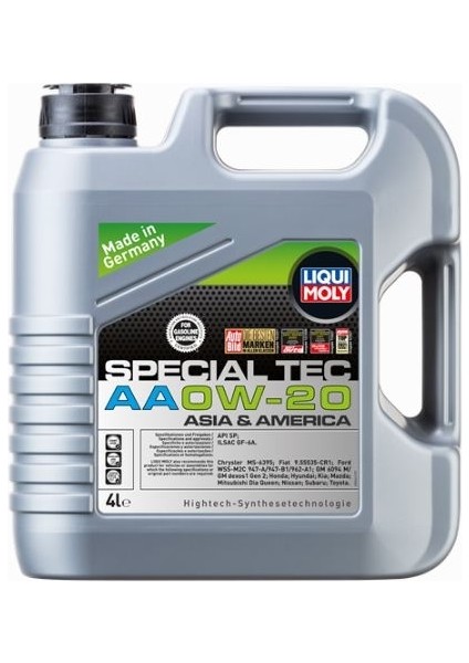 Liqui Moly Special Tec AA 0W-20 4 Litre Motor Yağı (Üretim Yılı: 2023)