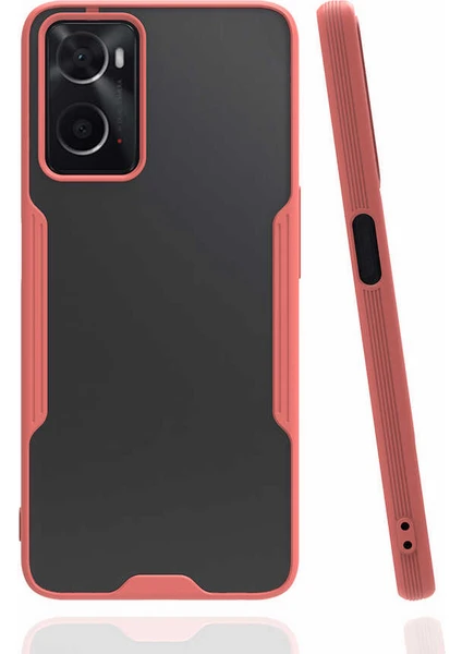 Case 4U Oppo A36 Kılıf Kamera Korumalı Ultra Ince Buzlu Mat Renkli Parfe Silikon Kapak Pembe