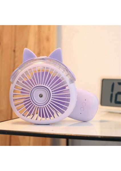 Masaüstü Katlanır Sprey Mini Fan Karikatür Nemlendirme Su Jet Fan (Mavi) (Yurt Dışından) fiyatları