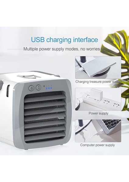 Mini Taşınabilir Hanehalkı USB Soğutma Klima Fan Hava Soğutucu (Yurt Dışından)