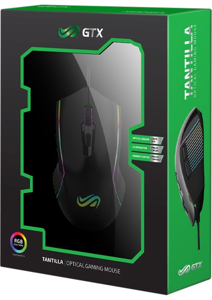 GTX Tantilla Rgb Optik Oyuncu Mouse