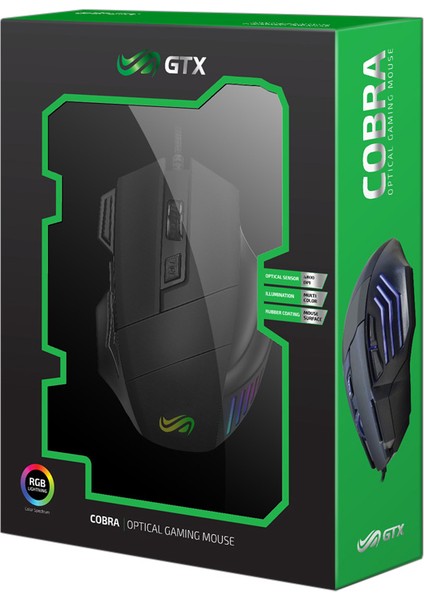 GTX Cobra Rgb Optik Oyuncu Mouse