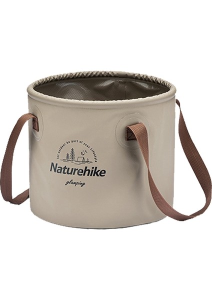 Naturehike NH20SJ040 10LPVC Dış Mekan Katlanır Su Kovası (Kahve) (Yurt Dışından)