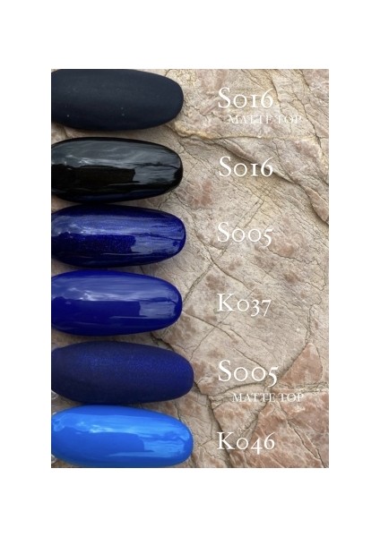 Kalıcı Oje K037, Saks Mavi, 4 ml