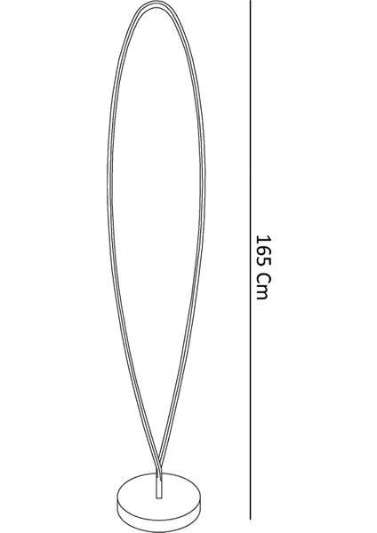 TRA20052 Eco 165 cm LED Lambader Mını - Işık Rengi 3000K Sıcak Beyaz