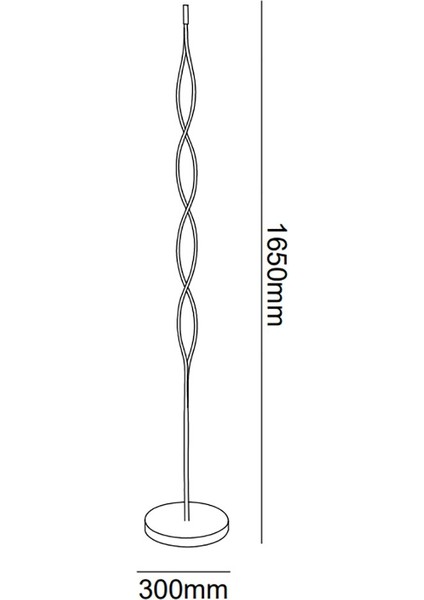 TRA20092 Eco 165 cm LED Lambader Opposıte - Işık Rengi 3000K Sıcak Beyaz