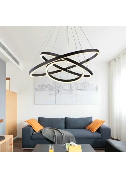 TRA30043 Eco Ø80 cm LED Avize Sarkıt 3cırkel - Işık Rengi 3000K Sıcak Beyaz modelleri