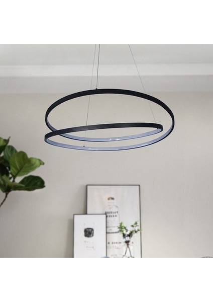 TRA30035 Eco Ø60 cm LED Avize Sarkıt Çiftsalto - Işık Rengi 4000K Doğal Beyaz