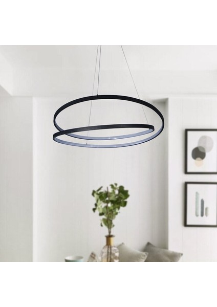TRA30035 Eco Ø60 cm LED Avize Sarkıt Çiftsalto - Işık Rengi 4000K Doğal Beyaz