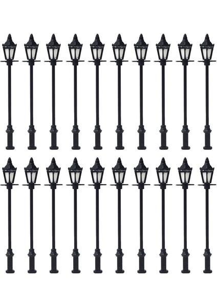 20X Model Demiryolu Lampost Fener Lambası 3V Mini Sahne Diorama Düzeni (Yurt Dışından) fiyatları