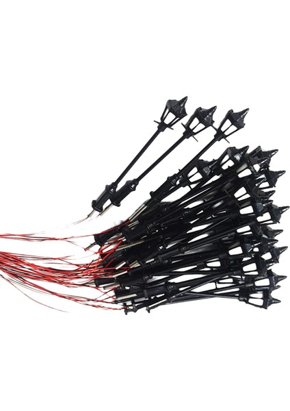 20X Model Demiryolu Lampost Fener Lambası 3V Mini Sahne Diorama Düzeni (Yurt Dışından) modelleri