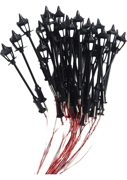 20X Model Demiryolu Lampost Fener Lambası 3V Mini Sahne Diorama Düzeni (Yurt Dışından) indirimleri