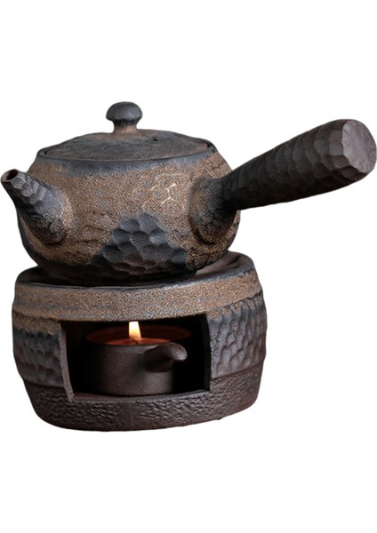 Çay Isıtıcı Isıtma Çay Seti Kung Fu Retro Çay Sobası Mum Stand Kafe Çay Iarıcı ve Pot B (Yurt Dışından)