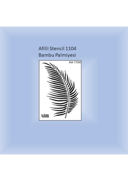 Afilli Stencil A1-1104 Bambu PALM.30X30
