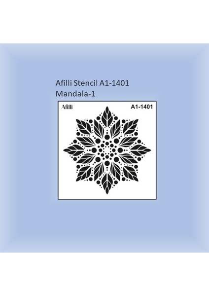 Afilli Stencil A1-1401 Mandala-1 30X30