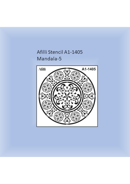 Afilli Stencil A1-1405 Mandala-5 30X30
