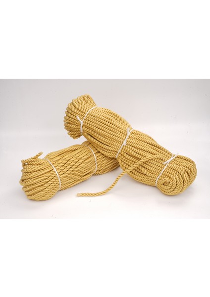 Polyester Kordon İp 8mm 50metre- Sarı