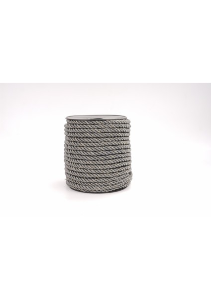 Polyester Kordon İp 10mm 50metre- Antrasit Altın Sim