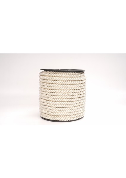 Polyester Kordon İp 10mm 50metre- Krem Altın sim