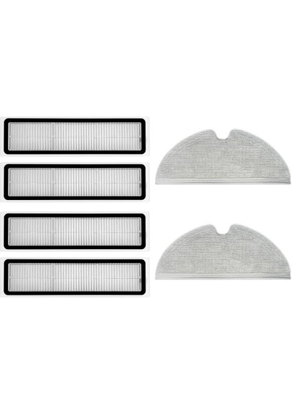 Dreame L10 Siyah Uyumlu Yedek Hepa Filtre ve Mop-6 Parça