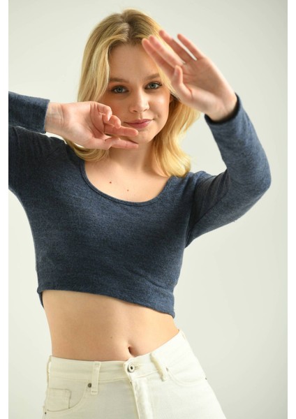 Saks Yumoş Örme Crop Bluz fırsatları