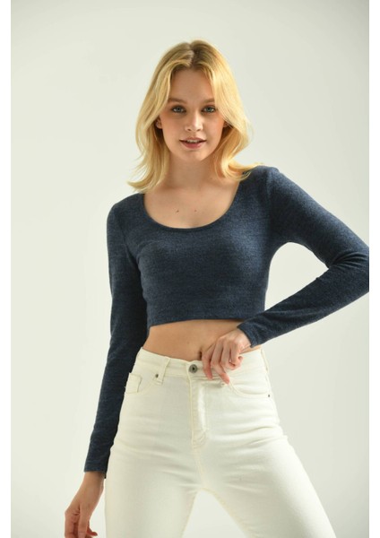 Saks Yumoş Örme Crop Bluz indirimleri